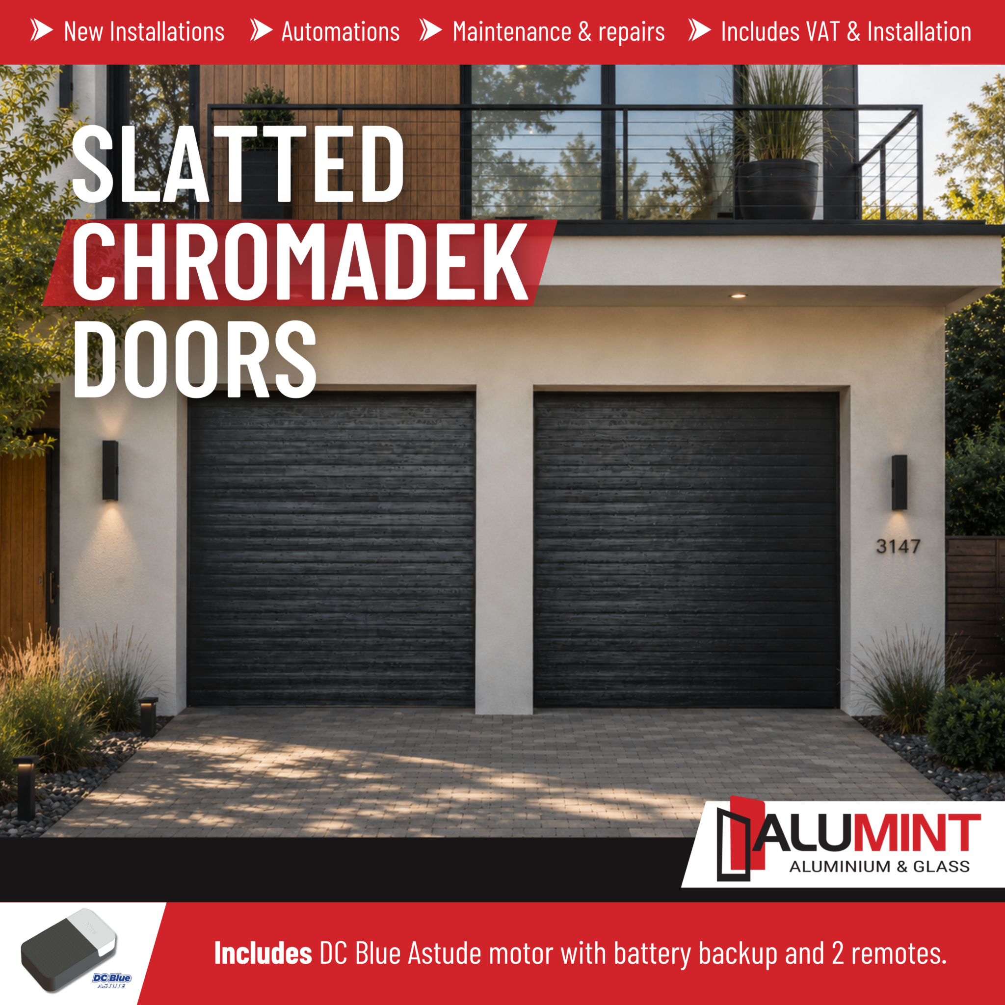 Aluminium Garage Doors – Alumint Aluminium and Glass